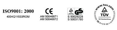 Standard for VITALI-INTL Lever Hoist KIT-III - ISO, CE, GS, TUV & CSIR
